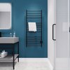 Anzzi Elgon 14Bar Carbon Steel Wall Mounted Electric Towel Warmer Rack in Matte Black TW-WM105MB